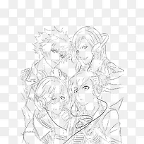 手绘人物线稿-空若网 手绘人物线稿-空若网