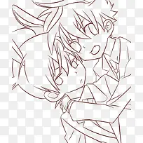 手绘人物线稿-空若网 手绘人物线稿-空若网