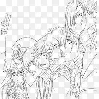 手绘人物线稿-空若网 手绘人物线稿-空若网