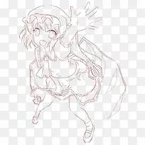 线描手绘人物-空若网 线描手绘人物-空若网