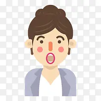 卡通扁平化人物女-空若网 卡通扁平化人物女-空若网