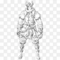 线描手绘人物-空若网 线描手绘人物-空若网