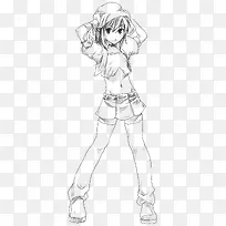 手绘人物线稿-空若网 手绘人物线稿-空若网