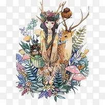 卡通人物 小鹿-空若网 卡通人物 小鹿-空若网