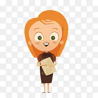 卡通手绘美丽的女人-空若网 卡通手绘美丽的女人-空若网