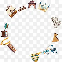 卡通手绘建筑-空若网 卡通手绘建筑-空若网