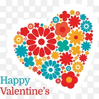 情人节花朵爱心贺卡-空若网 情人节花朵爱心贺卡-空若网