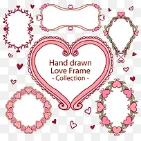 爱心边框图案设计-空若网 爱心边框图案设计-空若网