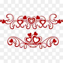 情人节爱心边框花纹-空若网 情人节爱心边框花纹-空若网