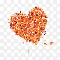 秋叶骈接爱心1-空若网 秋叶骈接爱心1-空若网