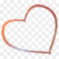 橙色爱心卡片七夕情人节-空若网 橙色爱心卡片七夕情人节-空若网