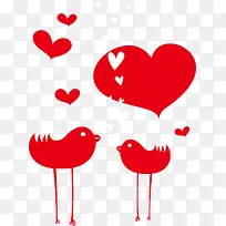 爱心小鸟素材-空若网 爱心小鸟素材-空若网