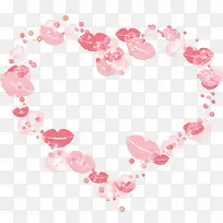 214情人节唇印爱心-空若网 214情人节唇印爱心-空若网