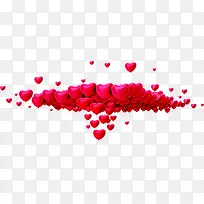 手绘情人节红色爱心装饰-空若网 手绘情人节红色爱心装饰-空若网