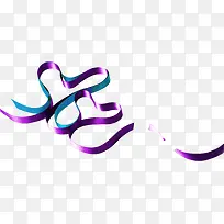 紫色爱心丝带七夕情人节-空若网 紫色爱心丝带七夕情人节-空若网