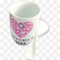 爱心陶瓷杯七夕情人节-空若网 爱心陶瓷杯七夕情人节-空若网