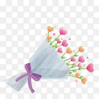 手绘爱心鲜花-空若网 手绘爱心鲜花-空若网