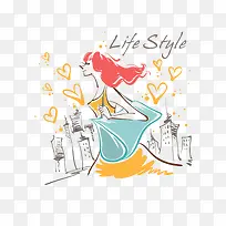 魅力女郎插画-空若网 魅力女郎插画-空若网