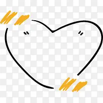 手绘线条爱心边框-空若网 手绘线条爱心边框-空若网