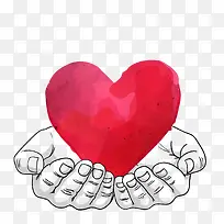 手捧爱心-空若网 手捧爱心-空若网