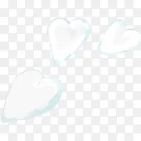 手绘夏日活动白色爱心-空若网 手绘夏日活动白色爱心-空若网