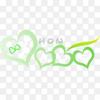 绿色创意爱心设计手绘-空若网 绿色创意爱心设计手绘-空若网