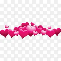 手绘粉色渐变爱心-空若网 手绘粉色渐变爱心-空若网
