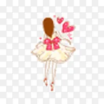 手绘小女孩爱心图片-空若网 手绘小女孩爱心图片-空若网