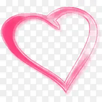 粉色手绘爱心装饰-空若网 粉色手绘爱心装饰-空若网
