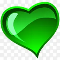 绿色手绘水晶爱心-空若网 绿色手绘水晶爱心-空若网