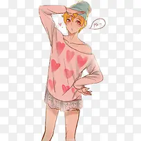 卡通手绘插画女-空若网 卡通手绘插画女-空若网