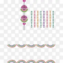 手绘爱心彩色花纹-空若网 手绘爱心彩色花纹-空若网