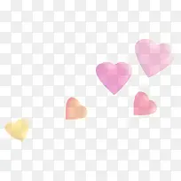 手绘黄粉色爱心纹理-空若网 手绘黄粉色爱心纹理-空若网