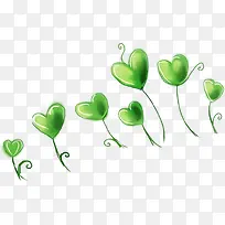 手绘可爱爱心创意植物-空若网 手绘可爱爱心创意植物-空若网