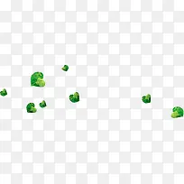 手绘绿色爱心树木-空若网 手绘绿色爱心树木-空若网