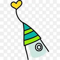 手绘爱心漫画建筑-空若网 手绘爱心漫画建筑-空若网