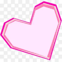 手绘粉色韩式爱心-空若网 手绘粉色韩式爱心-空若网