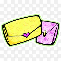 卡通手绘爱心信封-空若网 卡通手绘爱心信封-空若网