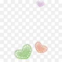 手绘彩色漂浮创意爱心-空若网 手绘彩色漂浮创意爱心-空若网