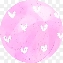 手绘爱心圆球卡通-空若网 手绘爱心圆球卡通-空若网