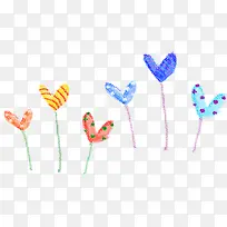 手绘卡通爱心设计植物-空若网 手绘卡通爱心设计植物-空若网