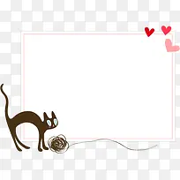 手绘可爱爱心设计猫咪-空若网 手绘可爱爱心设计猫咪-空若网