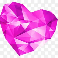 紫色立体个性手绘爱心-空若网 紫色立体个性手绘爱心-空若网