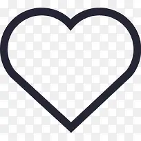 手绘黑色线条爱心图标-空若网 手绘黑色线条爱心图标-空若网