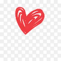 手绘粉红色爱心线条-空若网 手绘粉红色爱心线条-空若网