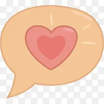 矢量手绘爱心对话框装饰素材-空若网 矢量手绘爱心对话框装饰素材-空若网