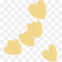 黄色可爱手绘爱心创意-空若网 黄色可爱手绘爱心创意-空若网