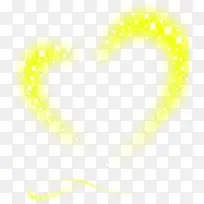 黄色唯美手绘星光爱心-空若网 黄色唯美手绘星光爱心-空若网