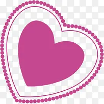 紫色卡通精美手绘爱心-空若网 紫色卡通精美手绘爱心-空若网