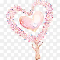 手绘粉红色爱心小花图标-空若网 手绘粉红色爱心小花图标-空若网
